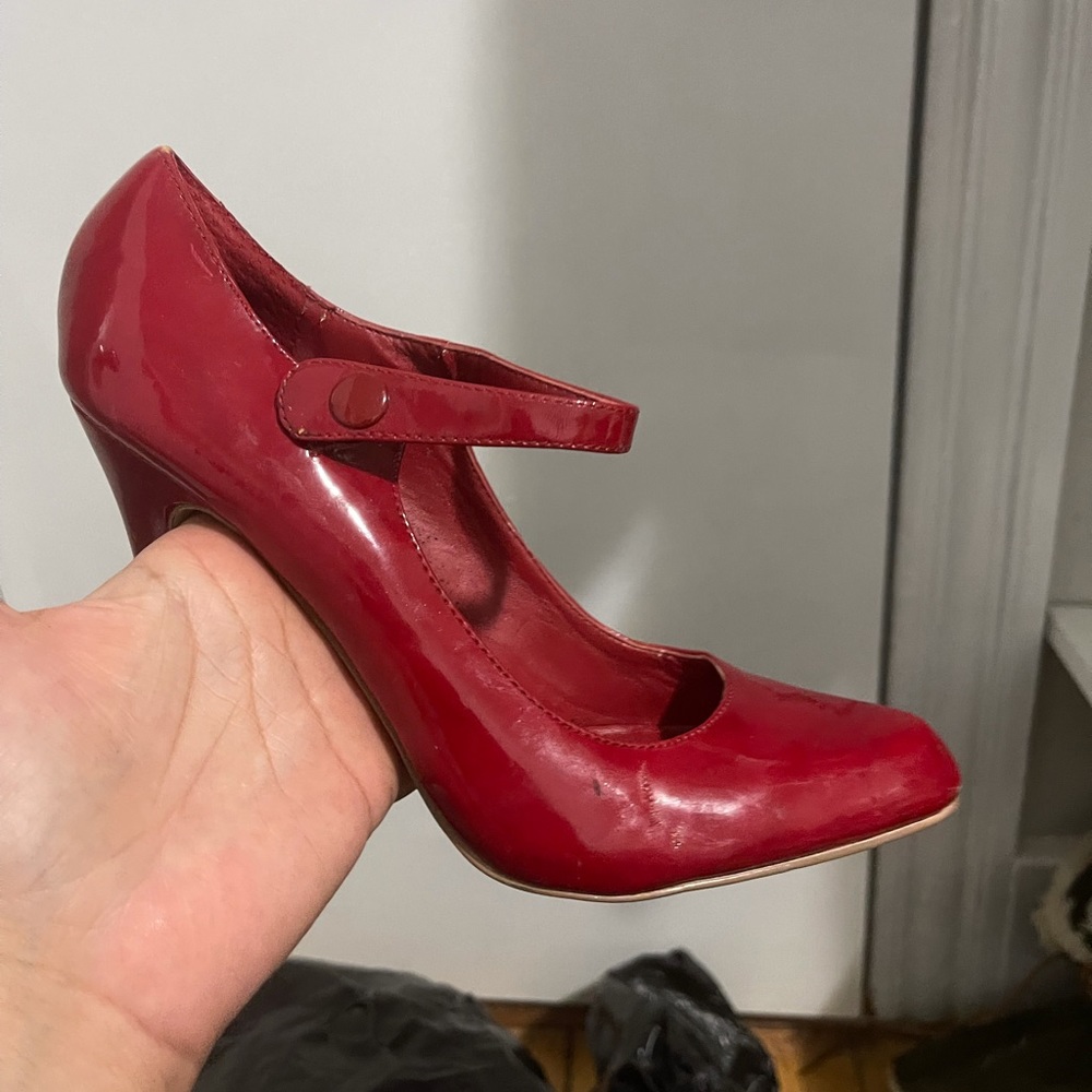Aldo Mary Jane shoes. Cranberry color. Size 38